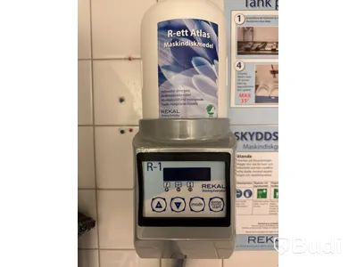 Diskmaskin inkl. 2 st. diskbänkar rostfri