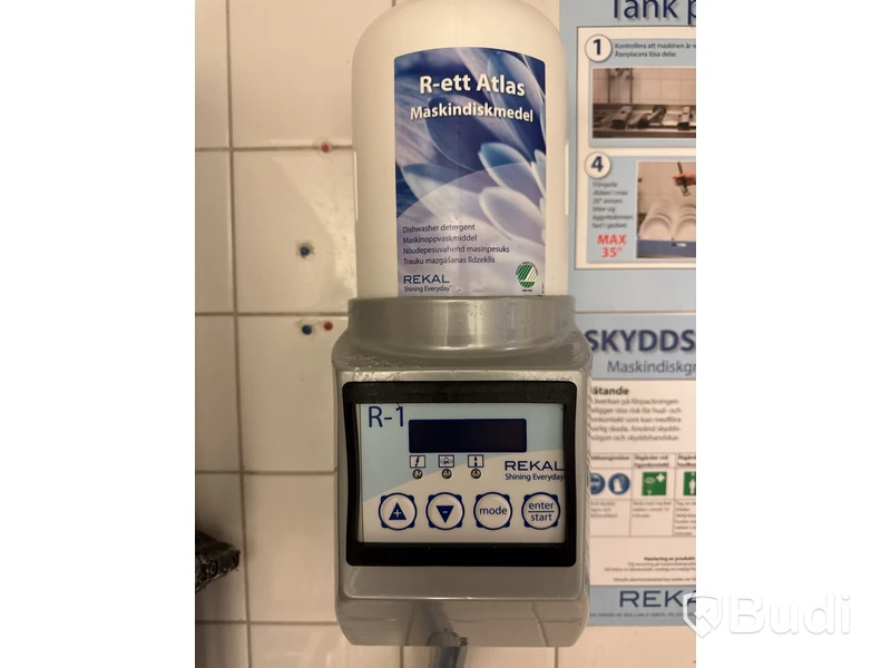Diskmaskin inkl. 2 st. diskbänkar rostfri