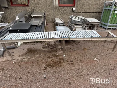 Parti transportband, stålram, industriell utrustning