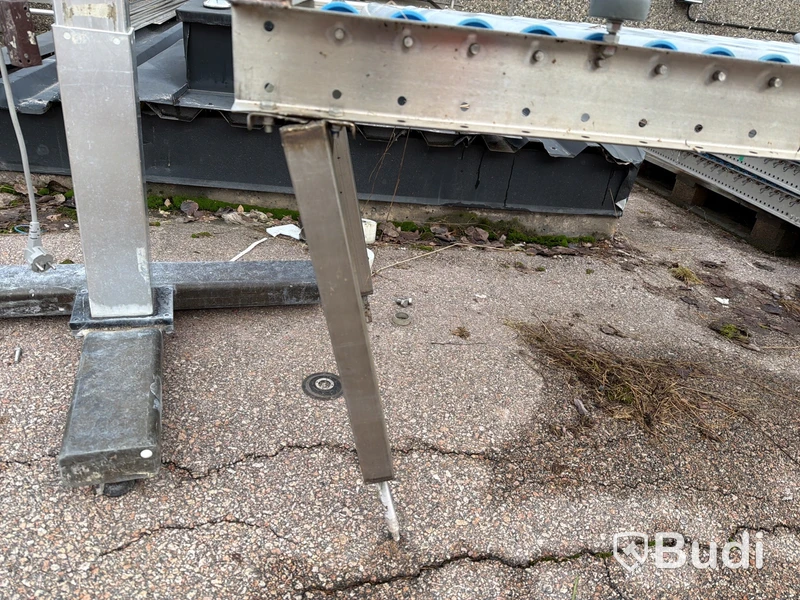 Parti transportband, stålram, industriell utrustning