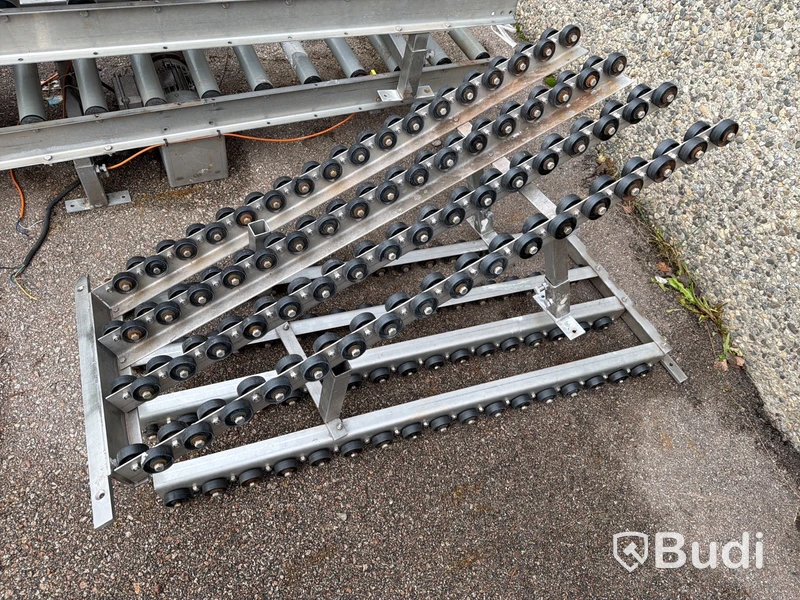 Parti transportband, stålram, industriell utrustning