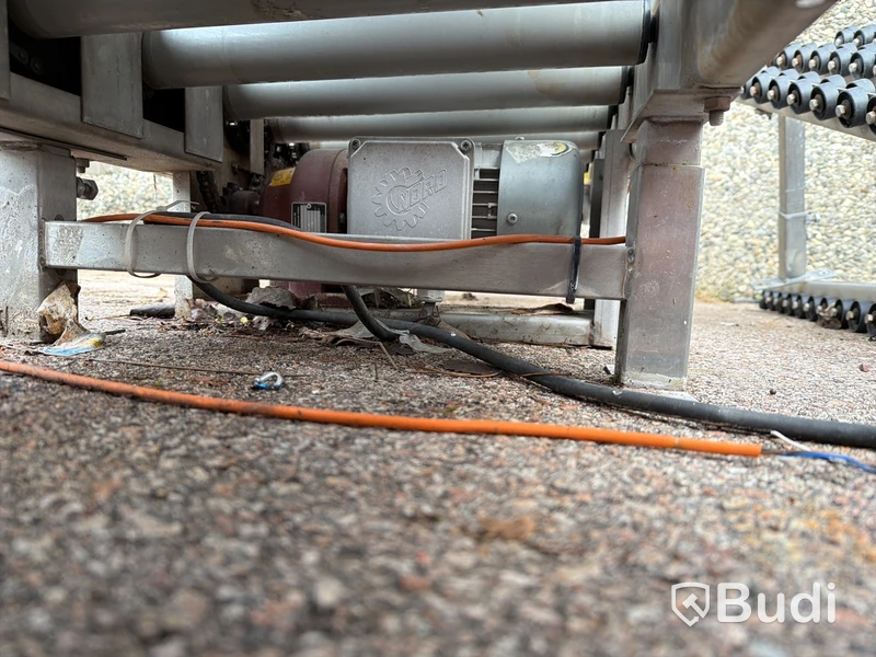 Parti transportband, stålram, industriell utrustning