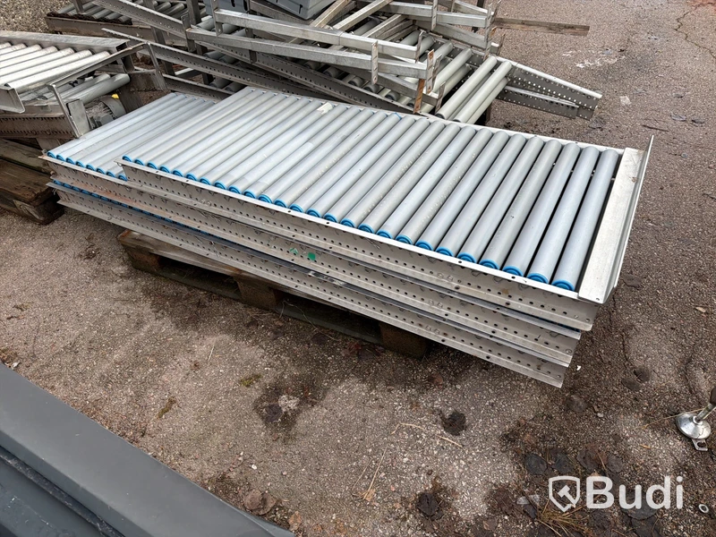 Parti transportband, stålram, industriell utrustning
