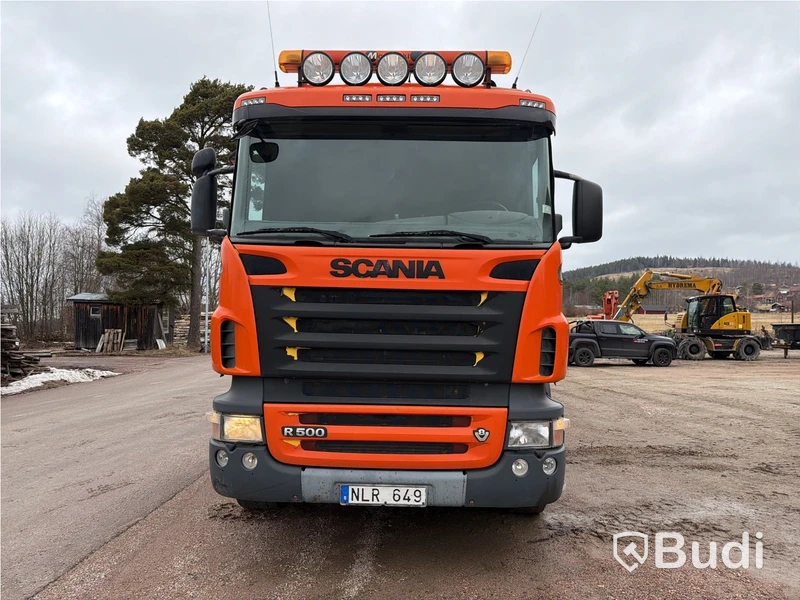 Tippbil Scania R500 8x4, 2006, ink Tippkärra – Fullt ekipage