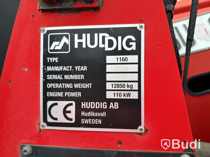 Grävlastare Huddig 1160D – 2006 – 11207 timmar