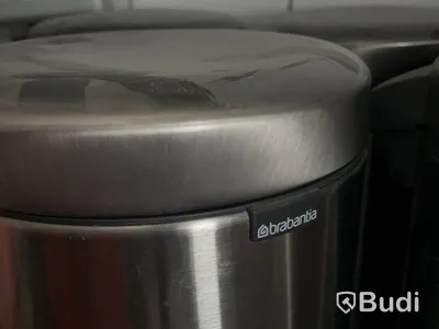9 st pedalhinkar Brabantia, silverfärgade