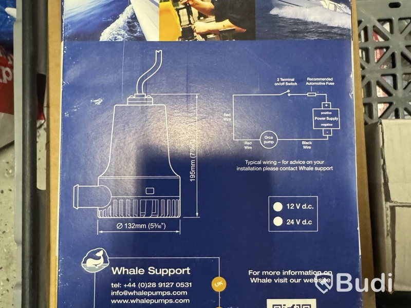 Whale Orca 3000 Bilge Pump, 12/24 V
