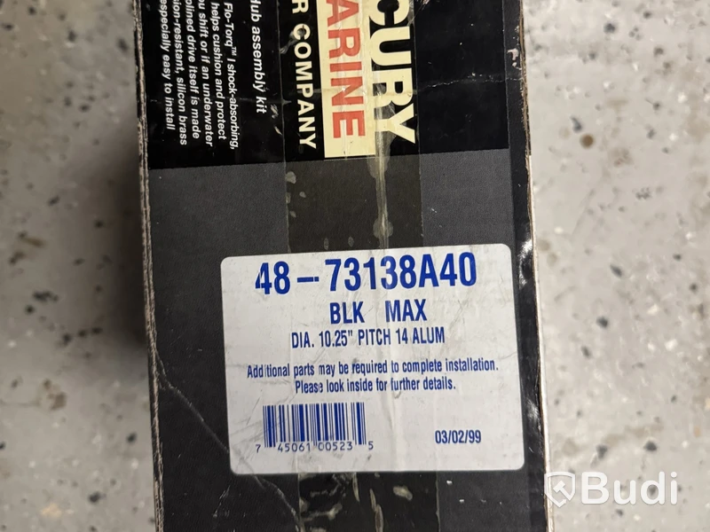Propellrar Mercury Marine, olika storlekar