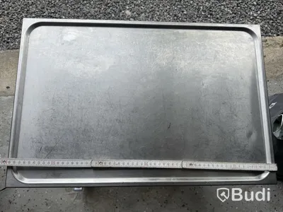 Serving trolley, stainless steel