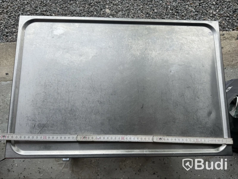 Serving trolley, stainless steel