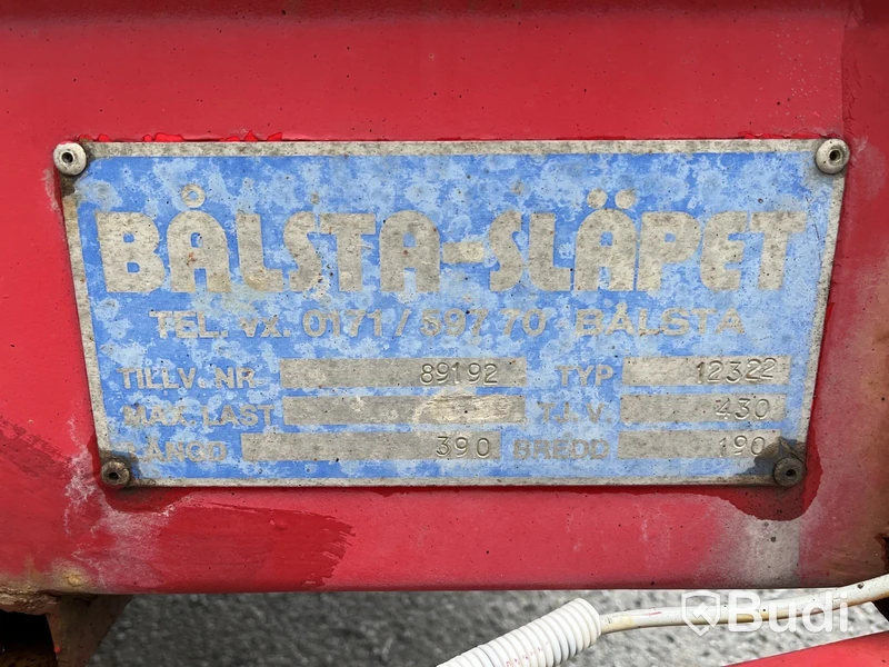 Släp Bålsta Släpet 12322 -1989