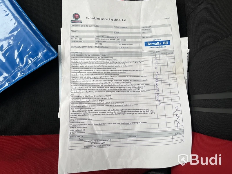 Personbil Fiat Doblo Maxi -2018 | 5-sits | Dragkrok
