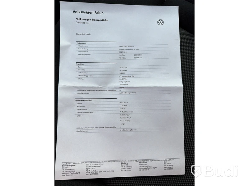 Skåpbil Volkswagen Crafter 35 2.0 TDI -2017