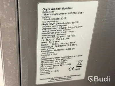 Kokgryta Joni Foodline MultiMix | 60 liter | 2012