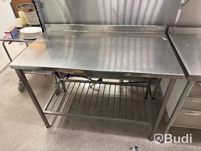 Rostfri diskbänk | 120x65x89 cm