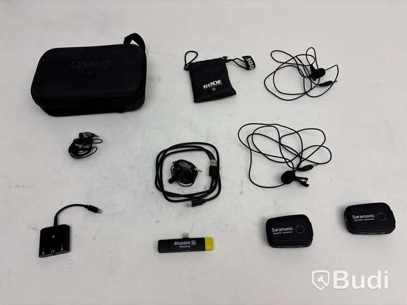 Mikrofon utrustning Røde och Saramonic.