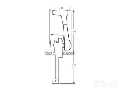 Enhandsreglage Teleflex, 700TS, 172107
