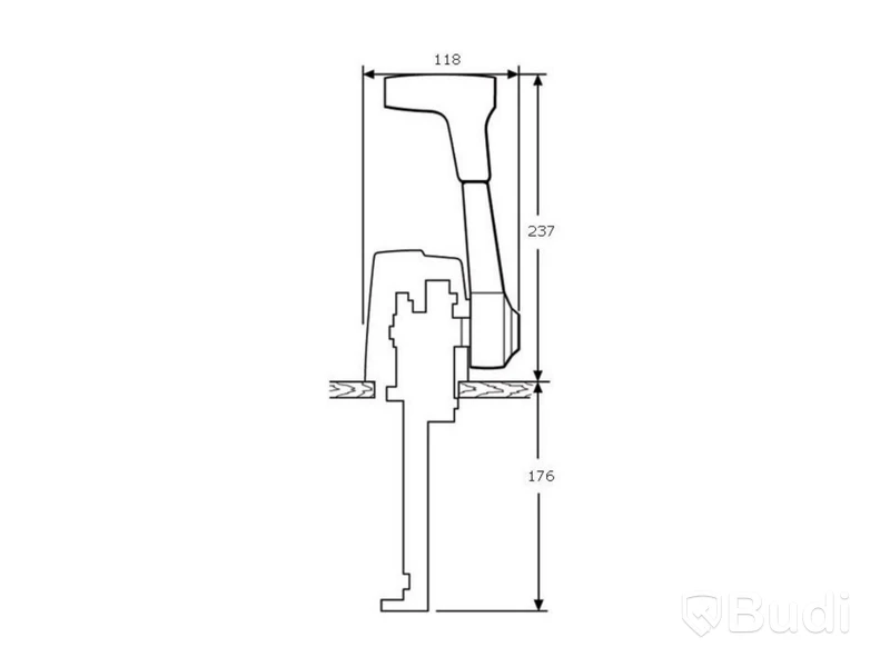 Enhandsreglage Teleflex, 700TS, 172107