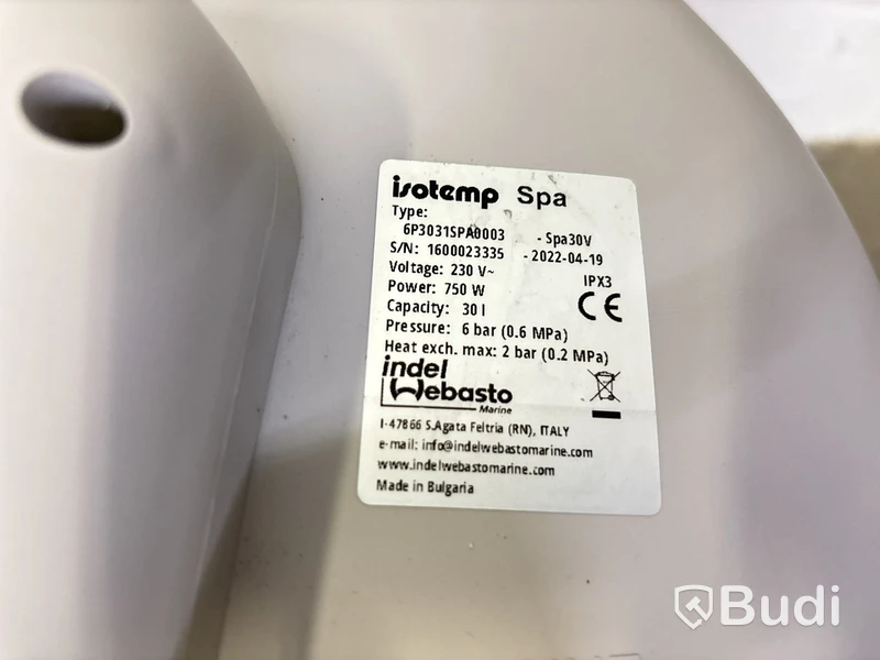 Varmvattenberedare Isotemp SPA30V 30L