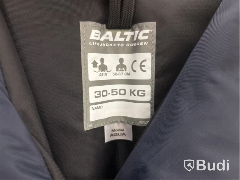 3 st. Flytvästar Baltic, Aqua Navy, 30-50 kg.