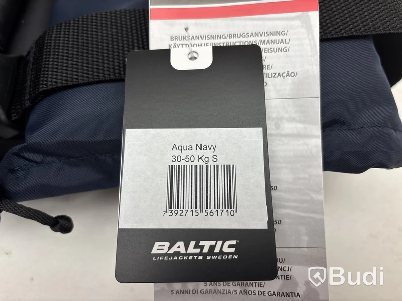 3 st. Flytvästar Baltic, Aqua Navy, 30-50 kg.