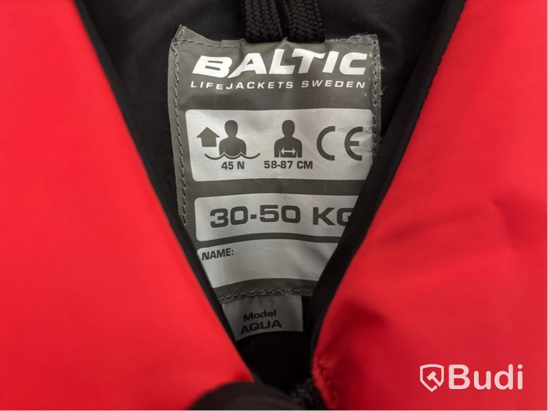 2 st. Flytvästar Baltic, Aqua Red, 30-50 kg.