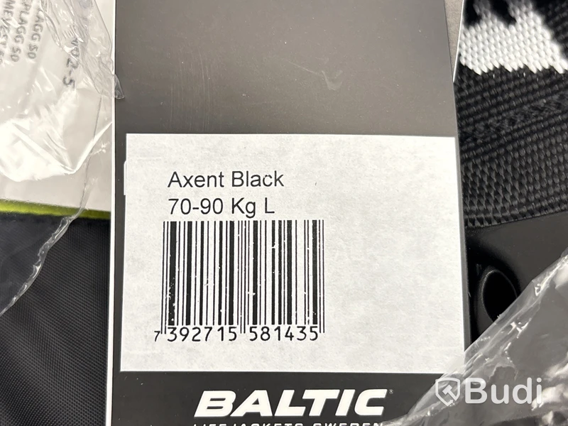 3 st. Flytvästar Baltic, Axent Black, 70-90 kg, stl. L