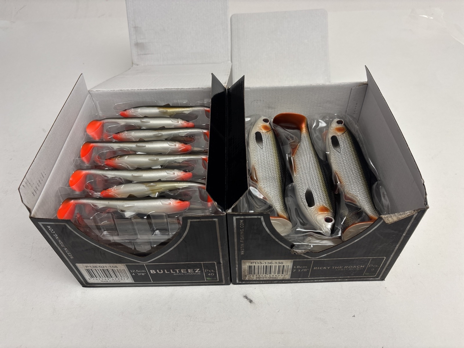 Parti med fiskedrag Westin, Bullteez och Ricky the roach