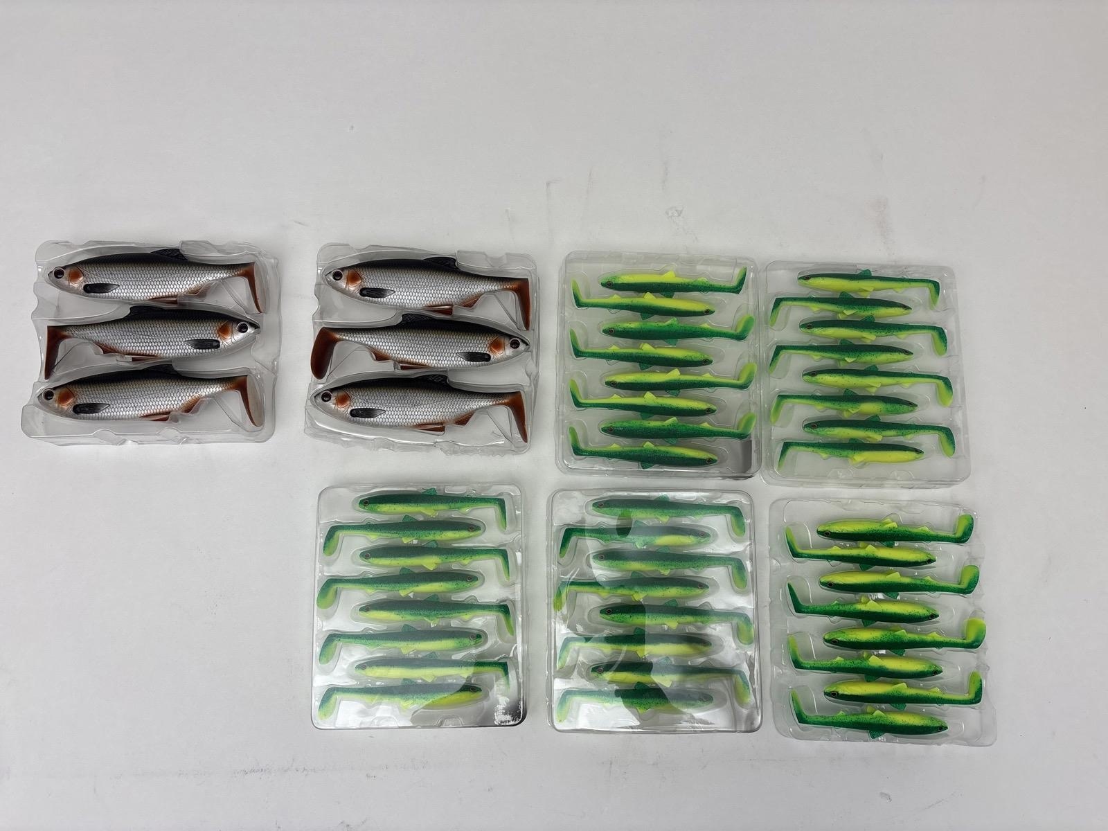 Parti med fiskedrag Westin, Ricky the roach och Bullteez.