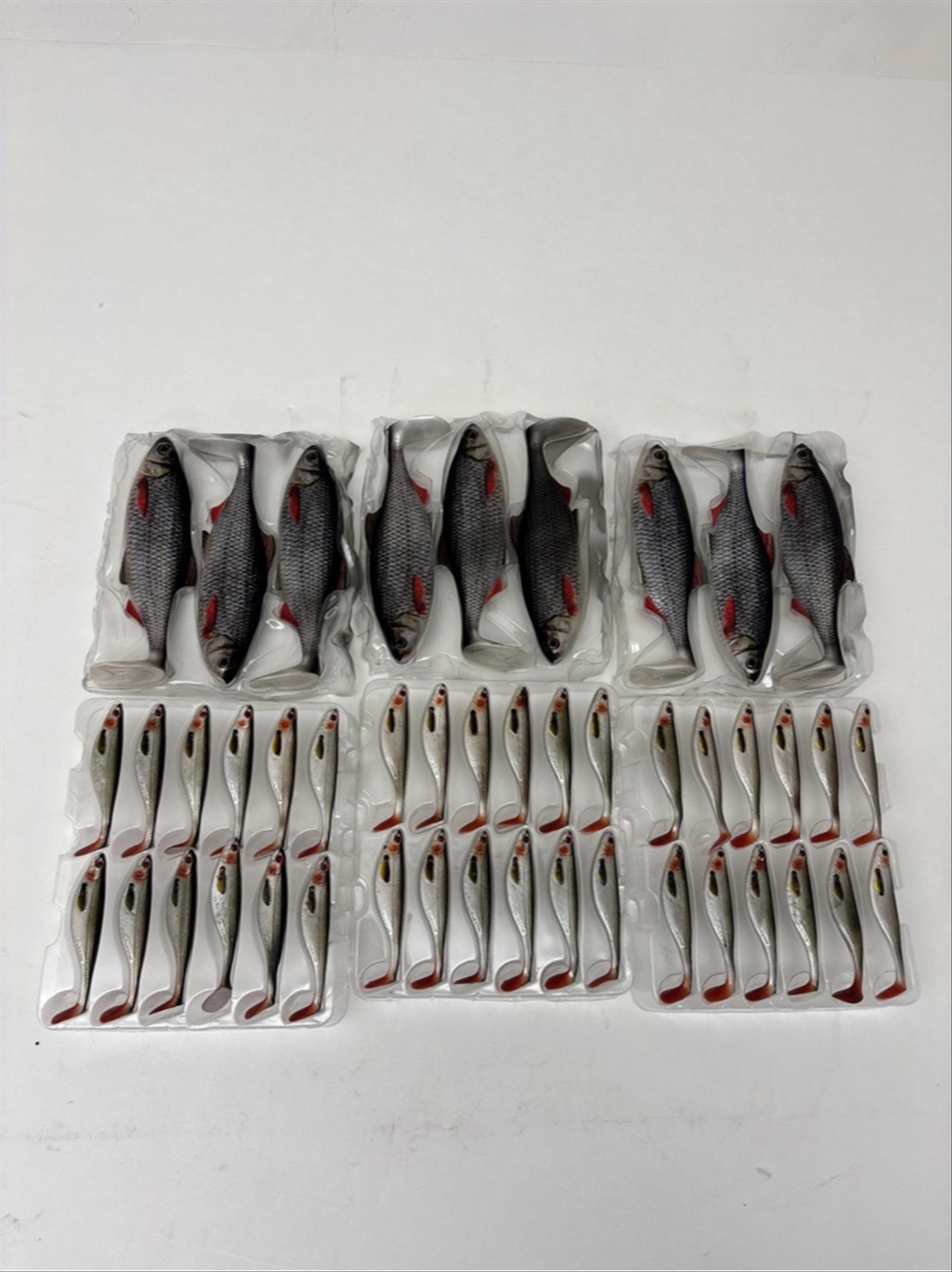 Parti med fiskedrag Westin, Ricky the roach och Shadteez.