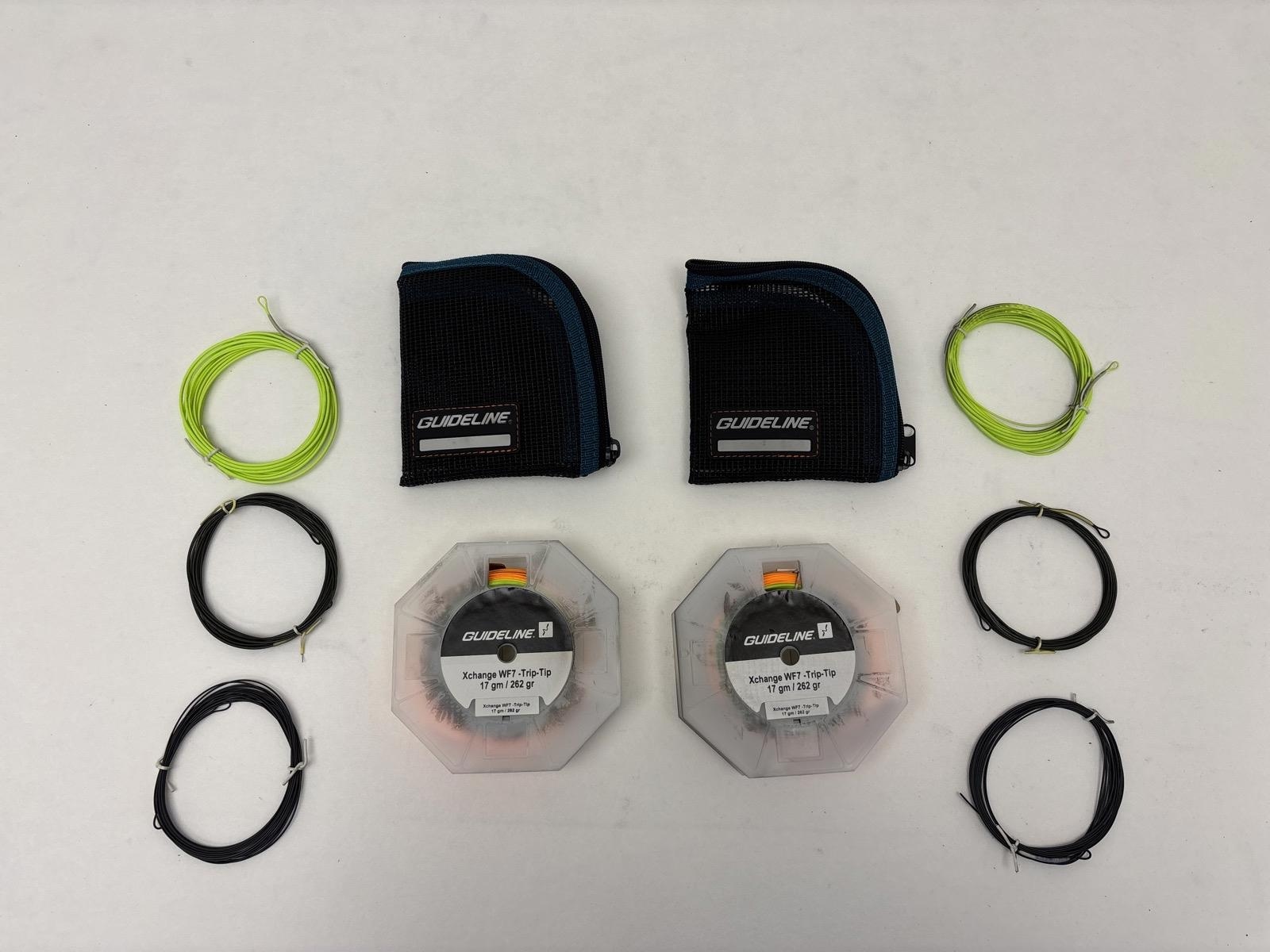 2 st. Fiskelinor Guideline, Xchange WF7- trip tip 17 gm