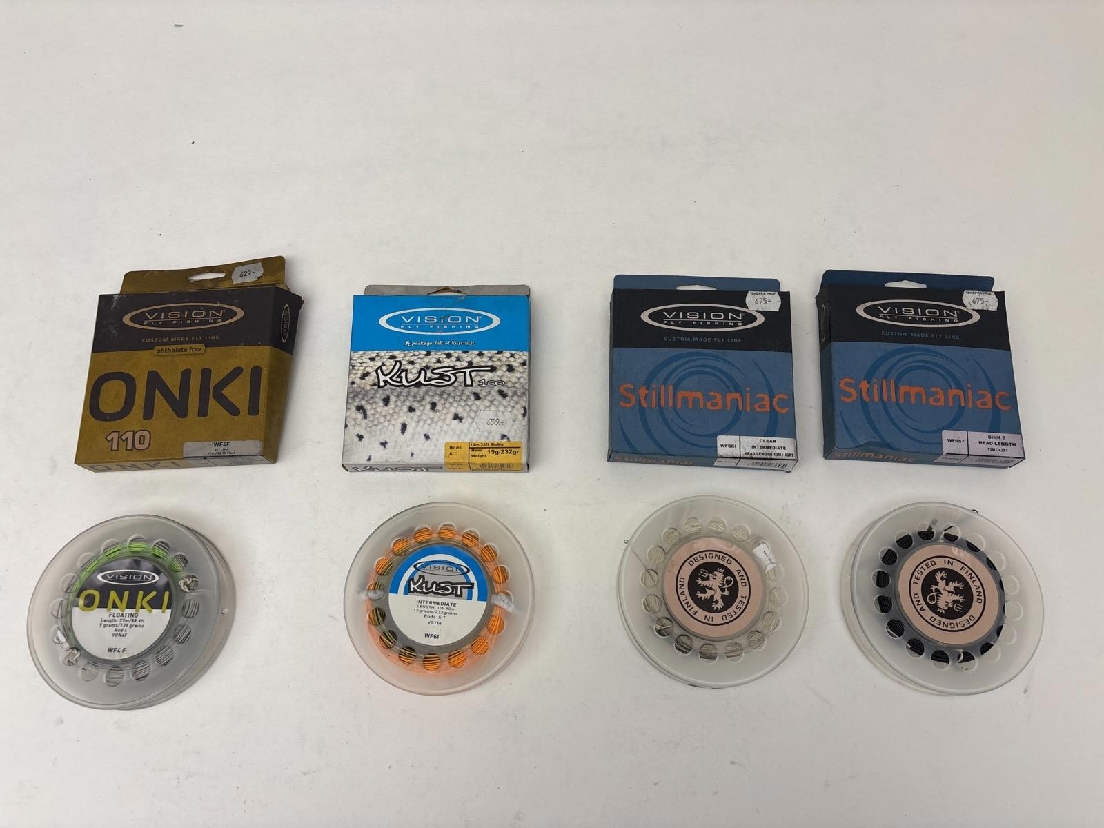 4 st. Fiskelinor Vision