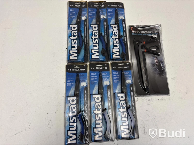7 st. Fisketångar Mustad och Savage Gear