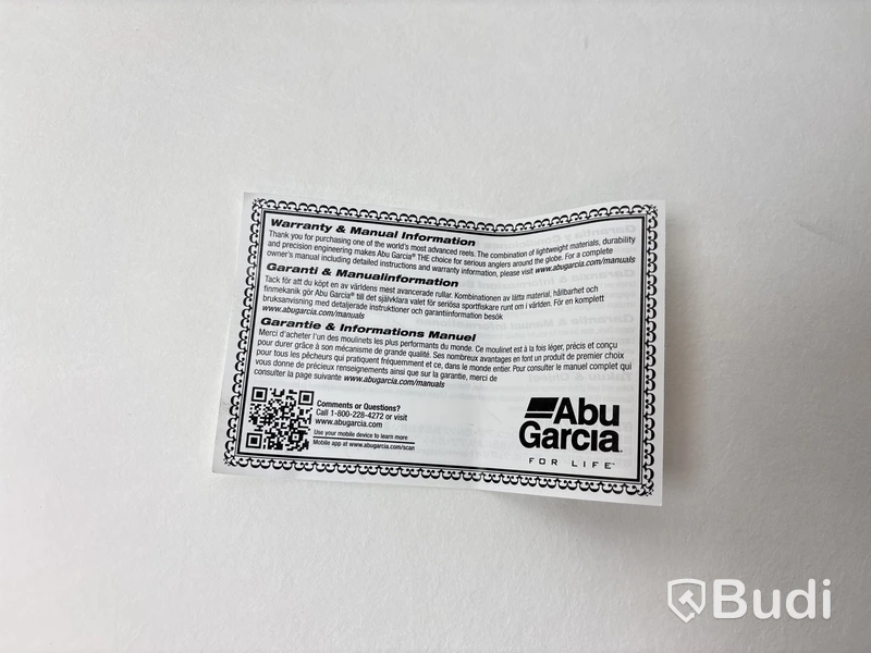 Fiskerulle Abu Garcia Max4-LP-41. Ord. pris inkl. moms: ca 2099 kr.