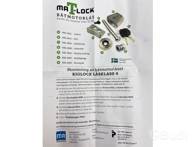 Båtmotorlås M A Trading.