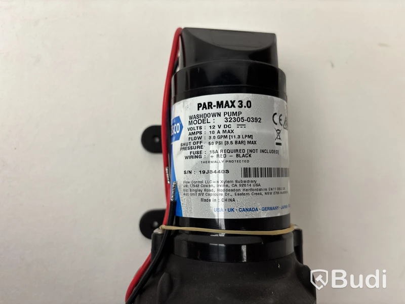 Däcktvätt pump Jabsco, Par-max 3.0 washdown pump.