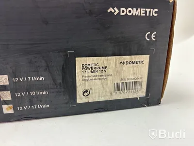 Vattentankspump Dometic, 17 L/min 12v.