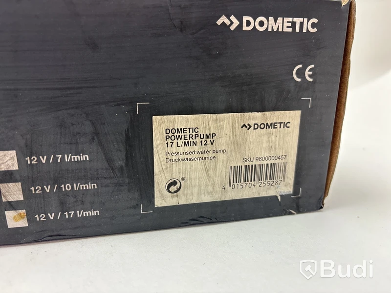 Vattentankspump Dometic, 17 L/min 12v.