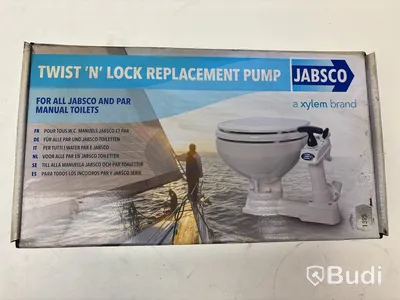 Pumphus för båttoalett Jabsco, Twist ’N’ Lock.