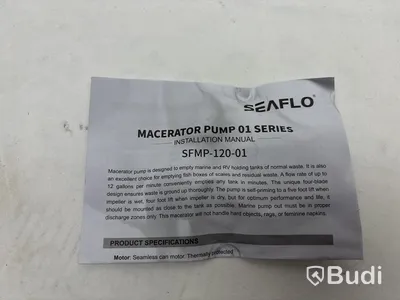 Macerator-pump Seaflo, 01 series.