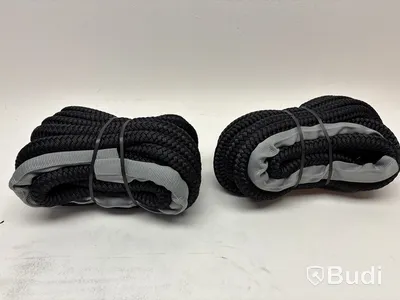 2 st. Förtöjningslina Polyropes, StormX, ø16 mm, 10 m, svart.