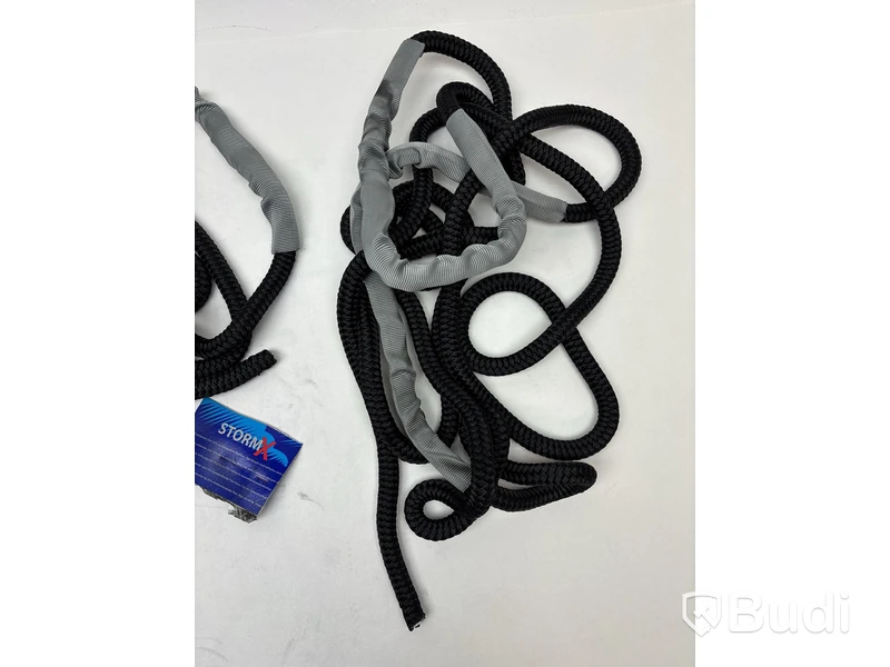 2 st. Förtöjningslina Polyropes, StormX, omkrets 16 mm, 6 m, svart.
