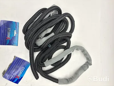 2 st. Förtöjningslina Polyropes, StormX, omkrets 16 mm, 6 m, svart.