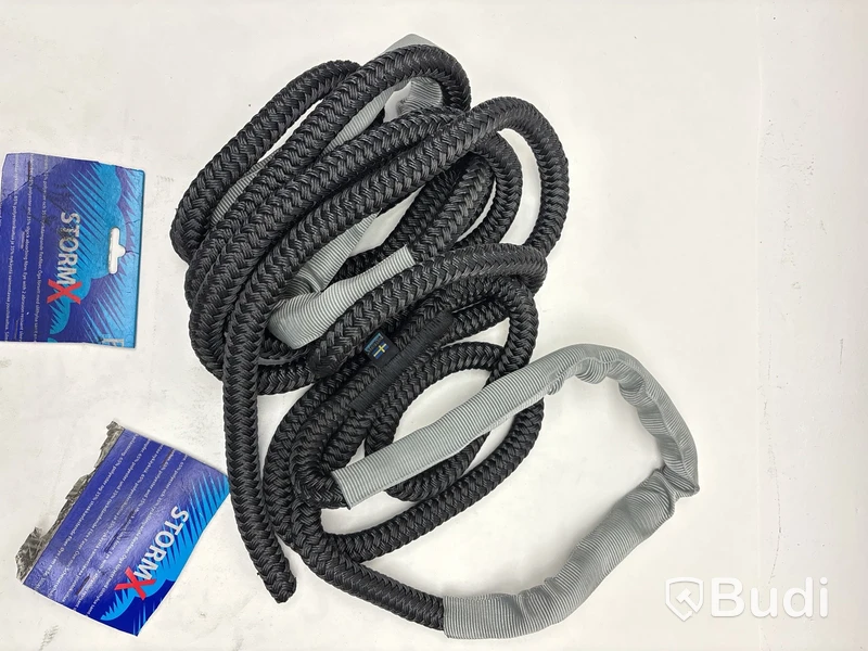 2 st. Förtöjningslina Polyropes, StormX, omkrets 16 mm, 6 m, svart.