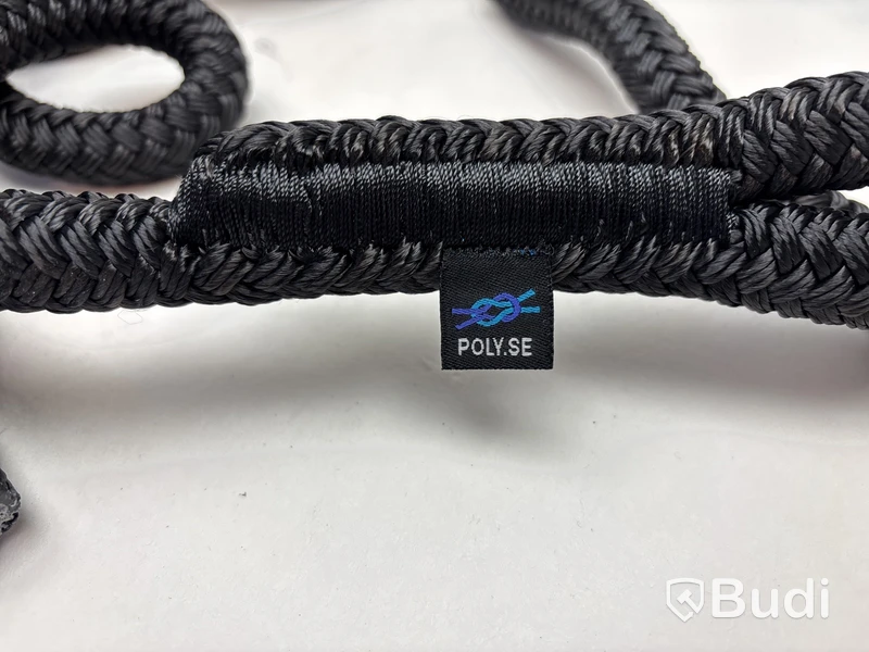Förtöjningslina Polyropes, StormX, ø16 mm, 15 m, svart.