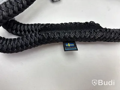 Förtöjningslina Polyropes, StormX, ø16 mm, 15 m, svart.