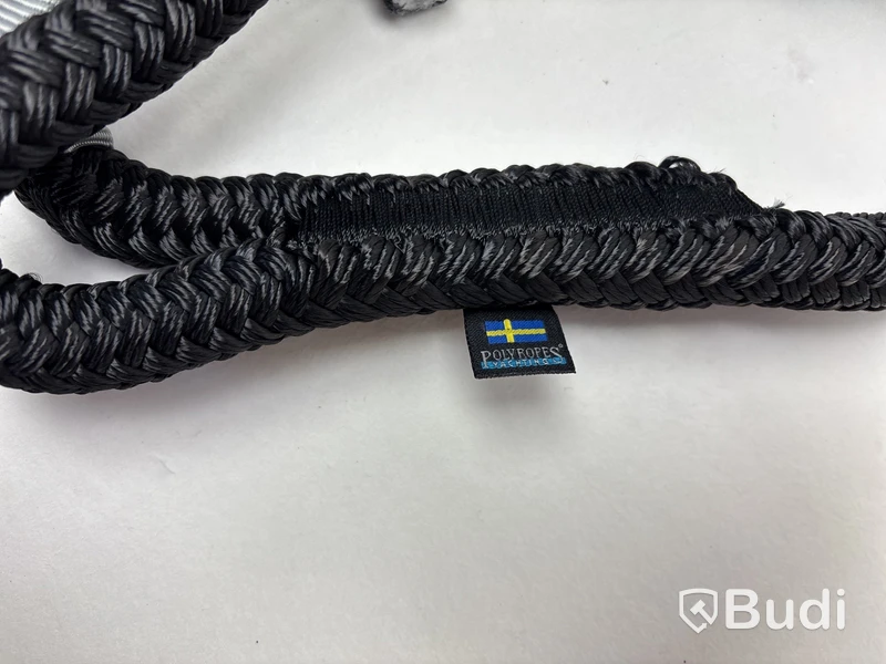 Förtöjningslina Polyropes, StormX, ø16 mm, 15 m, svart.