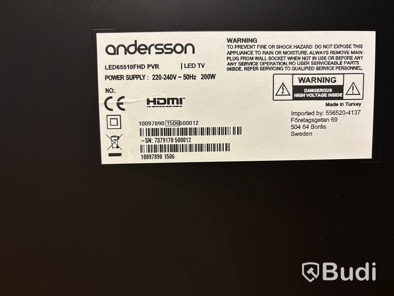 TV Andersson LED65510 FHD, 65 tum