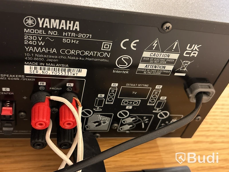2 st. Högtalare Snell E5 Tower inkl. mottagare Yamaha HTR-2071