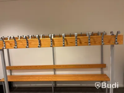 Omklädningsbänk, dubbelsidig